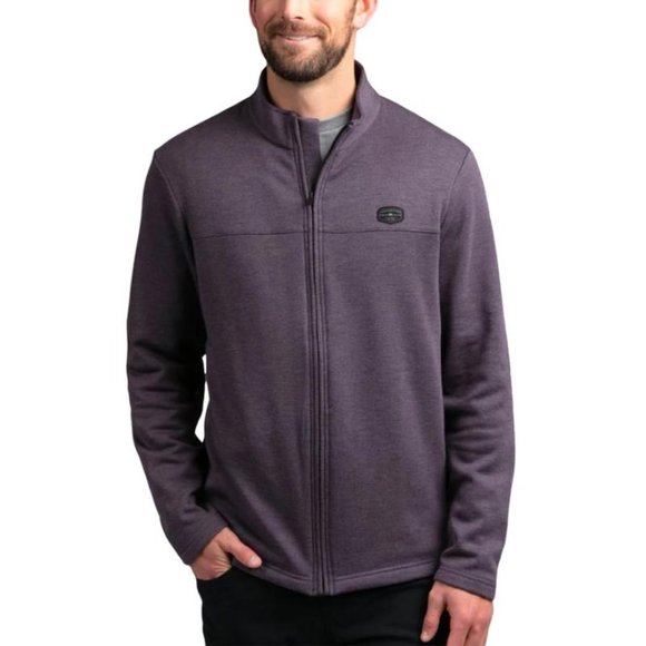 TRAVIS MATHEW Jacket Mens XL Heather Nightshade Regular Fit You Told My Wifi - Picture 1 of 12